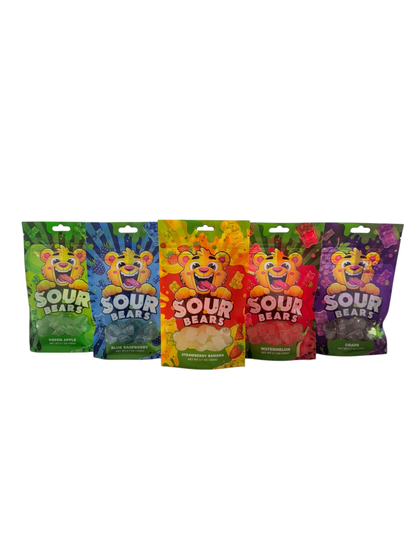 Sour Gummy Bear Variety Pack – 6 Mouthwatering Flavors